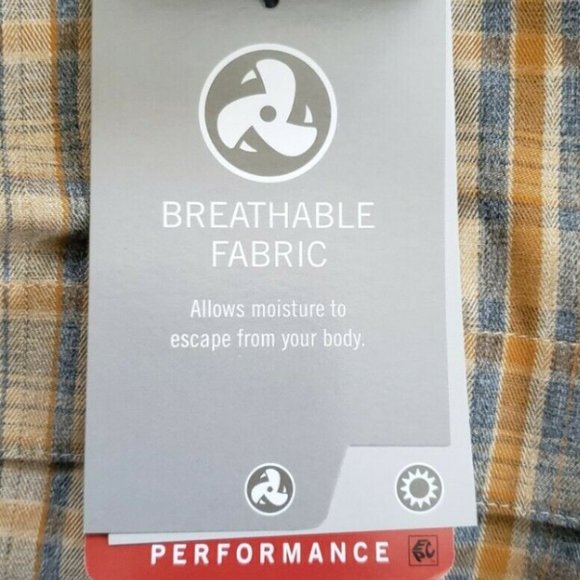 Wrangler Mens Brown Button Front Plaid Long Sleeve Collared Hiking Shirt Size XL - Picture 6 of 9